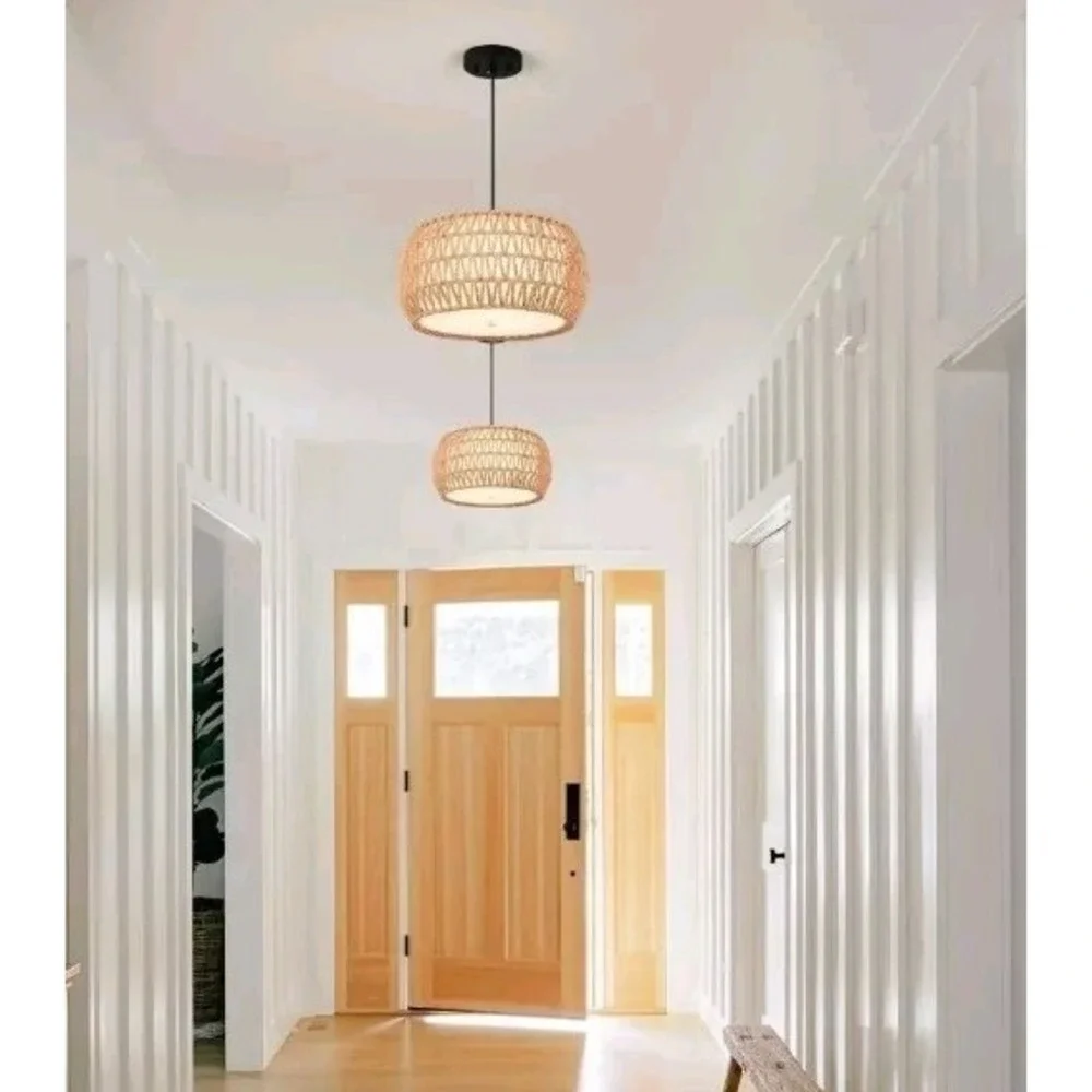 rattan pendant light